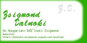 zsigmond dalnoki business card